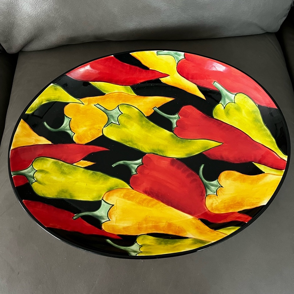 Vibrant Red Hot Chili Peppers Platter Large